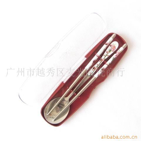 不锈钢餐具情侣用品新奇特不锈钢筷子便携餐具