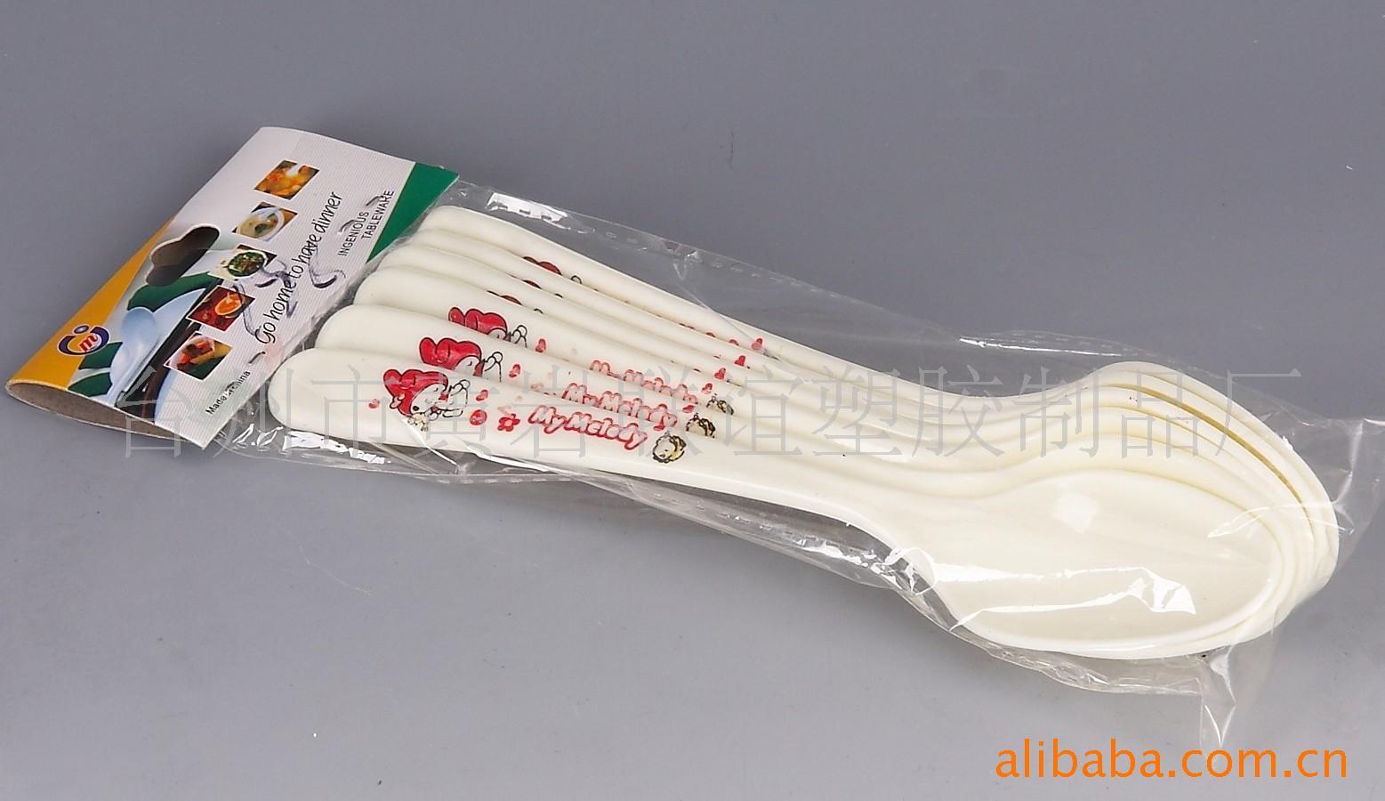 勺子PP材印花18.0*3.7CM塑料勺子