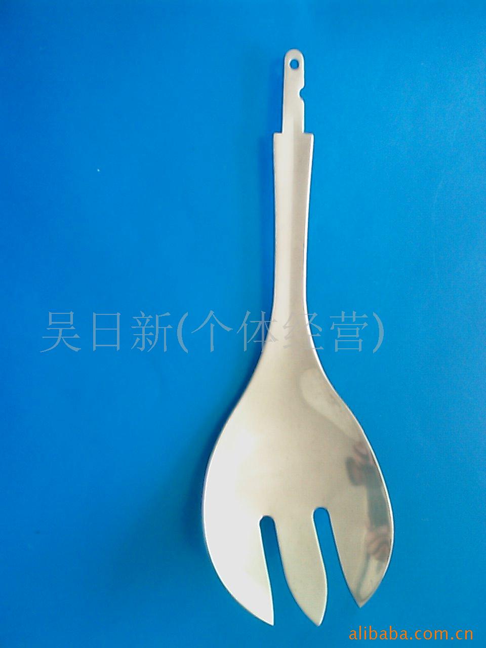 沙拉叉,沙拉瓢,勺,不锈钢叉,煎铲