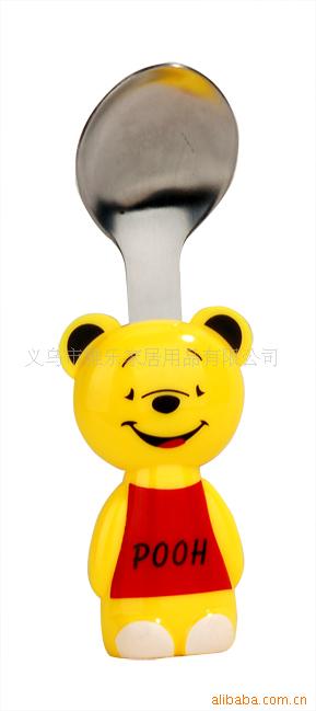 不锈钢用品、餐具单件套、卡通勺子8003-6