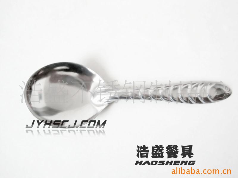不锈钢厨具/不锈铁饭勺/荷花饭匙/耐用餐具