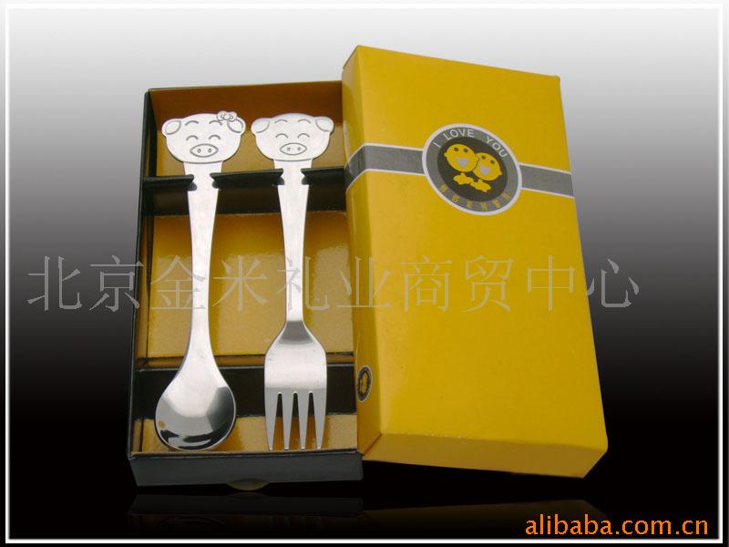 不锈钢勺子,不锈钢叉子,不锈钢餐具,广告促销品