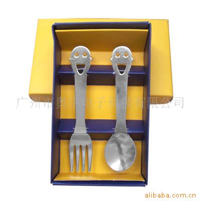 新奇特礼品,餐具,家居用品,开心精灵羹叉组合