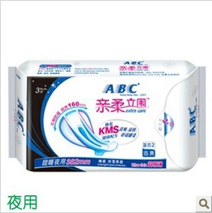 ABC亲柔立围382mm超极薄甜睡夜用K88特价