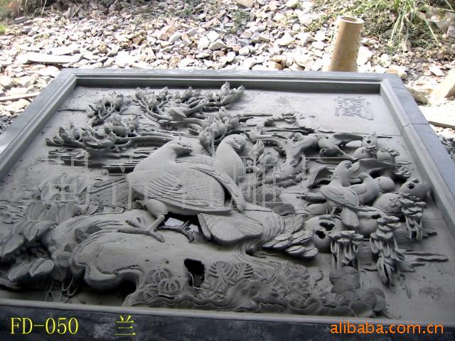 石雕寺庙浮雕