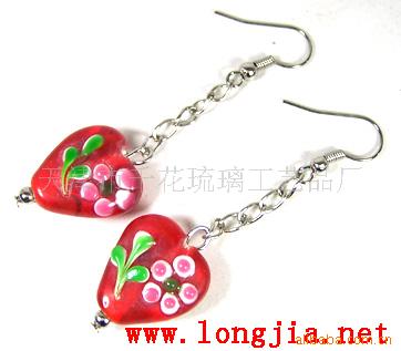 琉璃,玻璃,耳环,耳坠,饰品,配饰,水晶,挂链