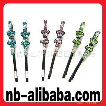 一字夹,彩钻一字夹,发夹,发饰,饰品T1(可