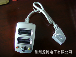 SCART连接线21pin线两路带RCA豪华型