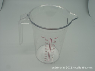 生产塑料量杯刻度杯茶水具牛奶刻度水具1.2L量杯