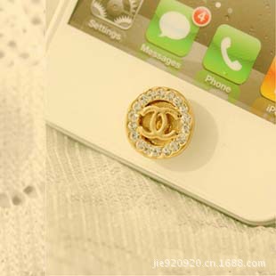 iphone44Sipad按键贴满钻双C手机按键贴按键贴