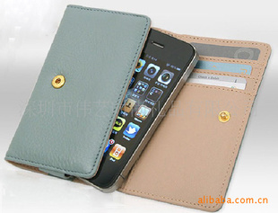 韩版可爱仿皮IPHONE4手机包包卡包深圳工厂伟艺直供定做