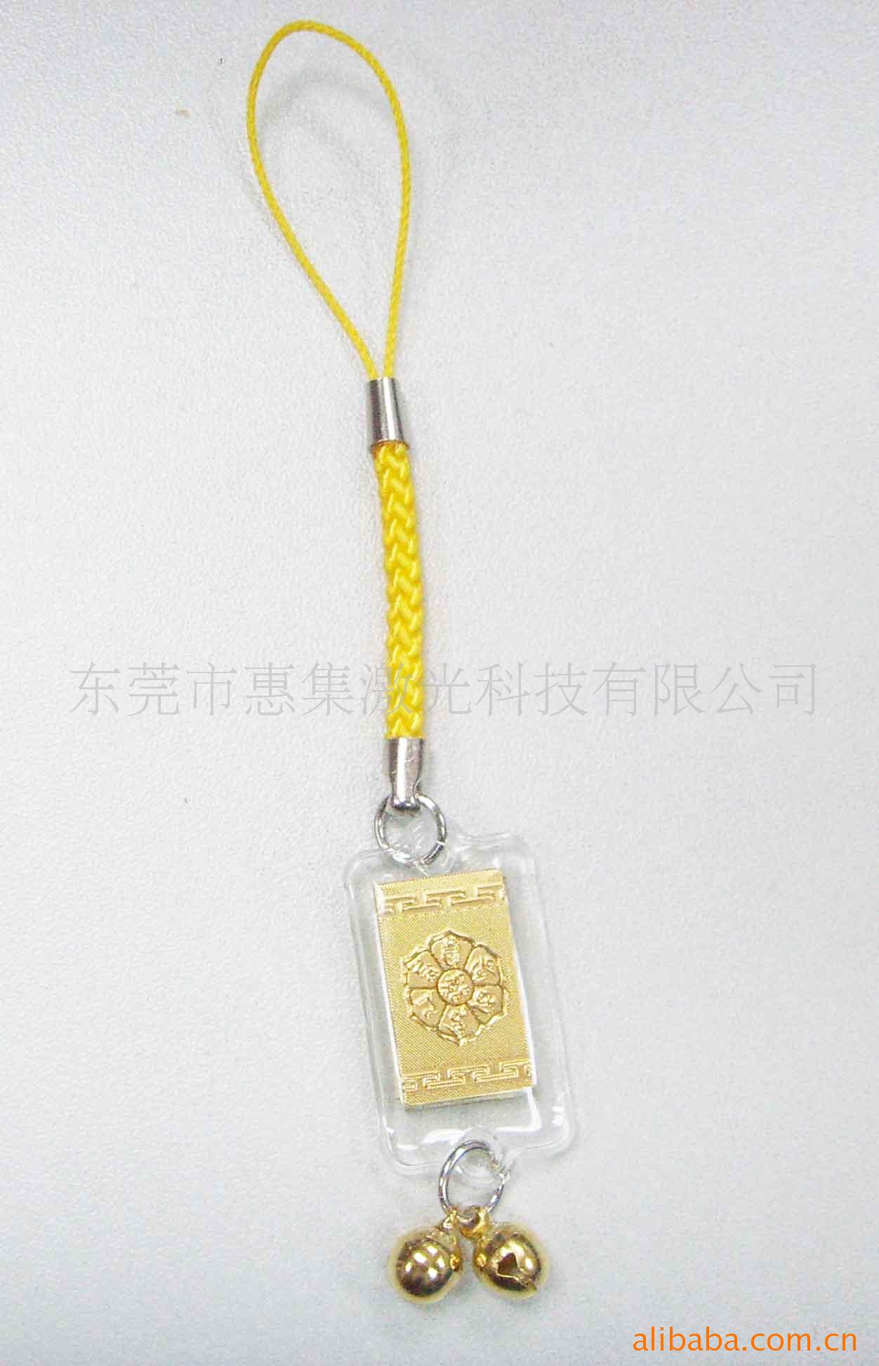 金箔手机吊饰(图)