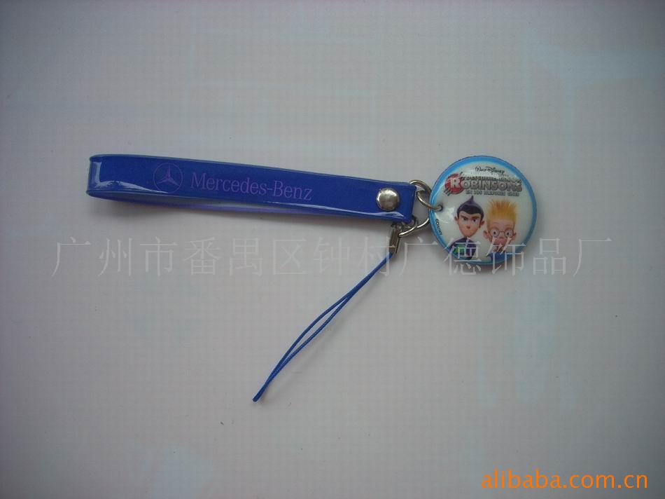 PVC手机绳,PVC环保软胶手腕带,新颖品