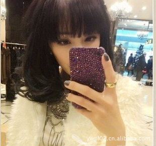 杨幂同款紫满天星苹果四代手机套iphone4苹果四代手机壳