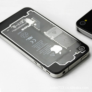 苹果iphone4透明玻璃后盖四代透明电池盖