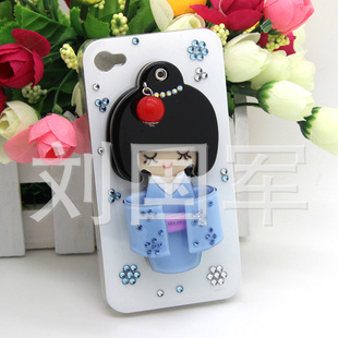 韩雪同款和服女孩苹果手机保护壳适合iphone4