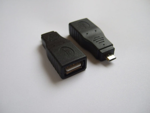 microUSB公转USB母USB母转micro公OTG转接头全包