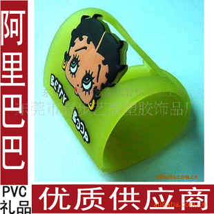 卡通娃娃头软胶PVC手机座促销品新奇特