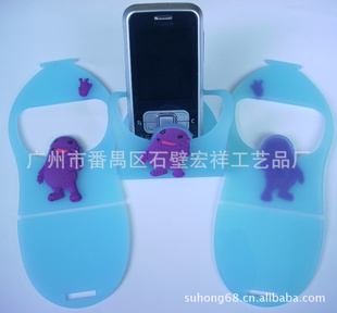 厂家生产PVC软胶手机座