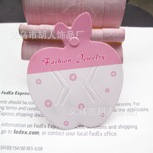 可爱苹果系列儿童发夹卡片,适合各类发夹包装,饰品配件必备新款