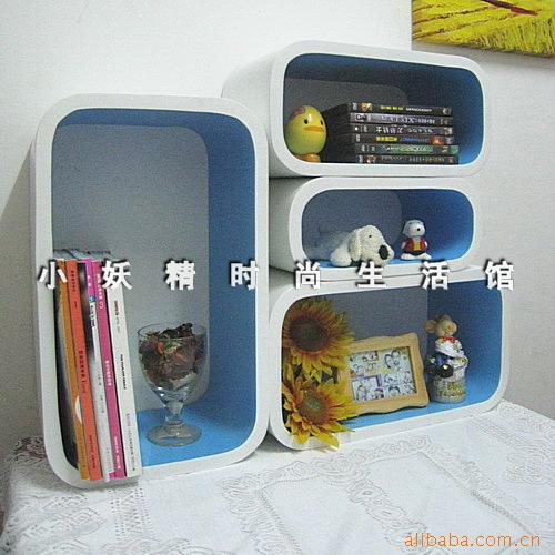 4长方形书柜书架置物架壁挂