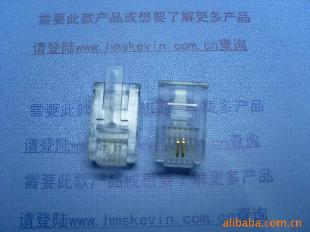 6P2C加長16.5MM電話水晶頭F