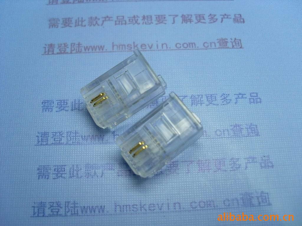 6P2C加長16.5MM電話水晶頭C
