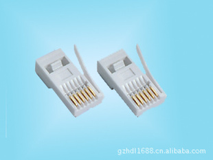 水晶头6P4C(方圆)水晶头6P6C