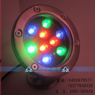 ʵѹ12Vˮ׵Ȫˮµ9W߲LEDӾصƹ԰װ