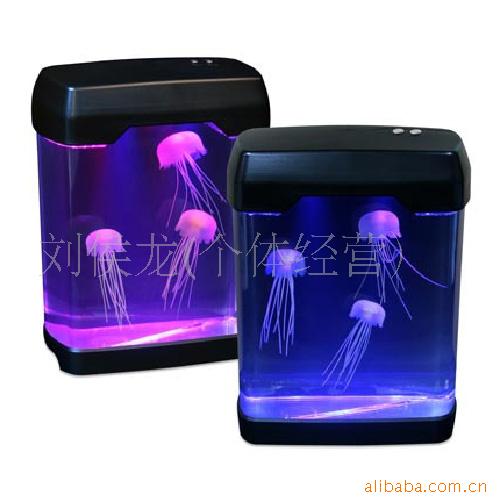 曼妙神秘的电子水母水族箱956新奇特小商品