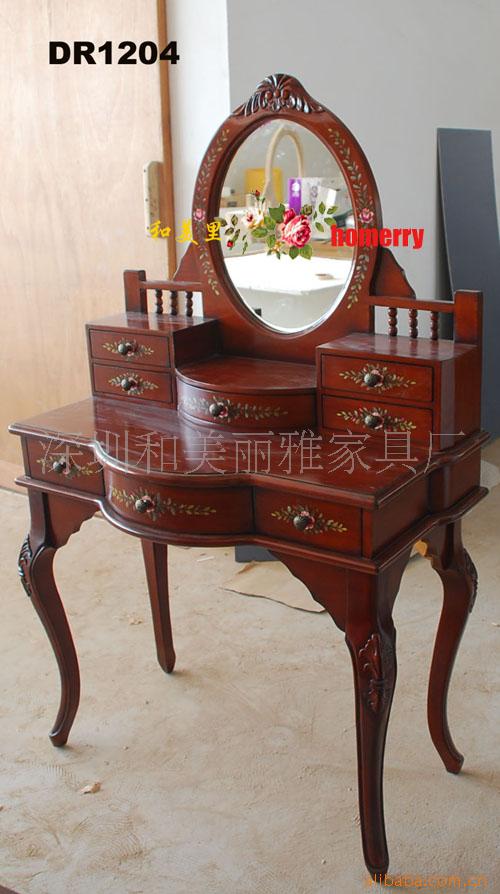 欧式家具田园手绘家具卧室梳妆台