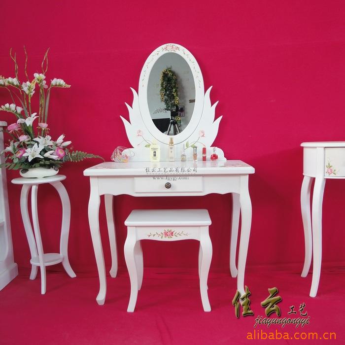 手绘家具/白家具/批发/田园家具/白梳妆台