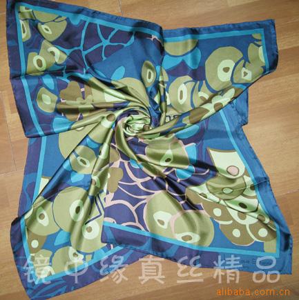 丝巾/真丝大方巾/真丝长巾/印花丝巾