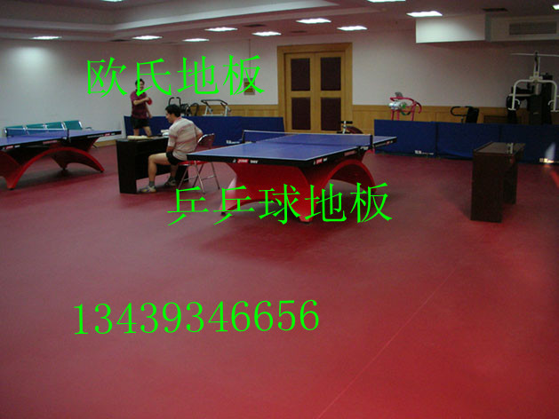 pvc地胶乒乓球地板os欧氏乒乓球地板