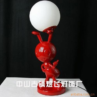 现代灯具艺术抽象台灯儿童床头台灯厂家直销树脂台灯