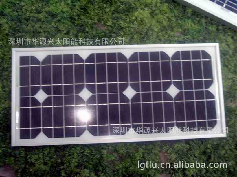 厂家直销20瓦单晶太阳能玻璃层压板价格TUV认量好