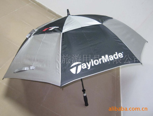 出口批发户外用品广告促销礼品双层高尔夫雨伞