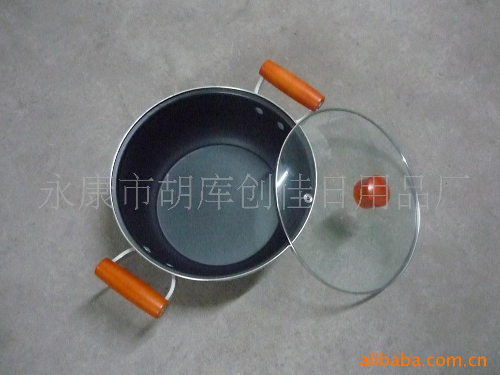 豪华高边双耳汤锅,不粘锅,礼品锅