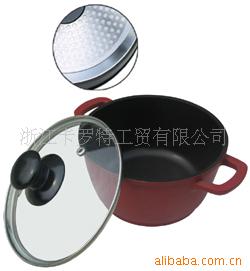 铝压铸不粘锅,煎盘,奶锅,煎锅,20复底汤锅