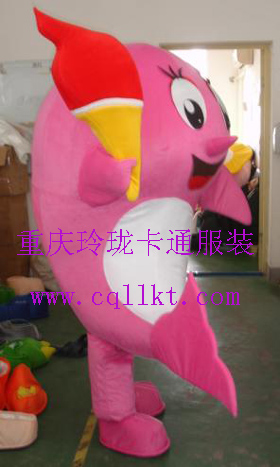 成都武汉卡通服装定做,行走人偶毛绒公仔服饰海洋系列