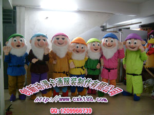 供应七个小矮人卡通人偶服装