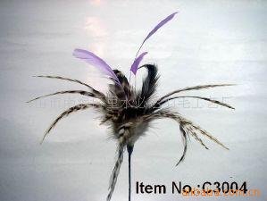 C3004羽毛花,花插,帽子装饰胸花头饰(图)