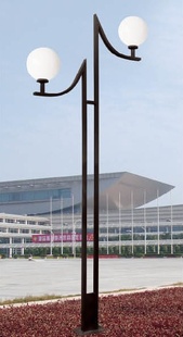 厂家直销批发零售铁制品双头、高低头庭院灯,LED庭院灯