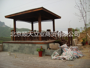 光景亭凉亭木制亭子