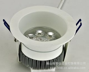新款哑白LED防眩3寸筒灯外壳配件,酒店