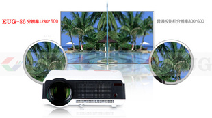 EUGͶӰͶӰLED3D1080PHDMIUSBWIFIӿڰ