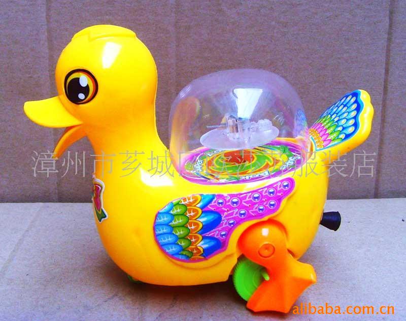批发拉线闪光鸭塑料玩具