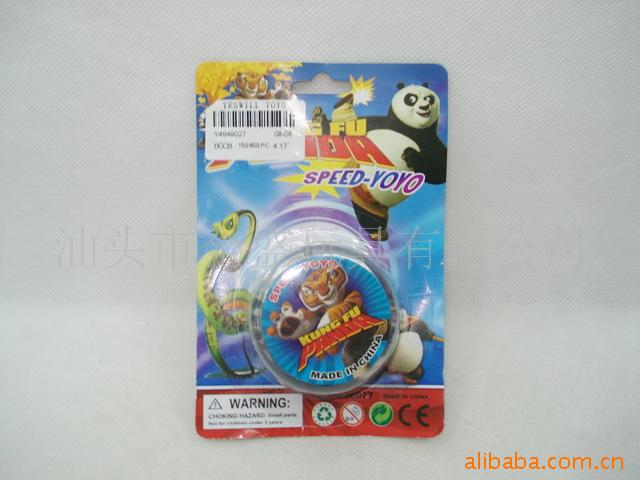 功夫熊猫溜溜球,悠悠球带灯光,闪光玩具,赠品