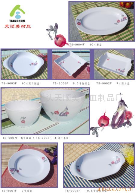 美耐皿盘子,碗,密餐具