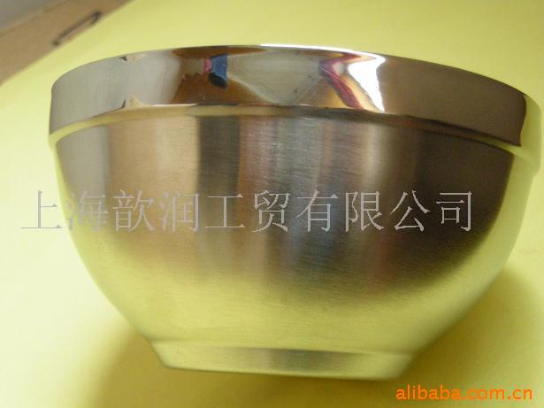 不锈钢双层碗,隔热碗,保温碗(图)